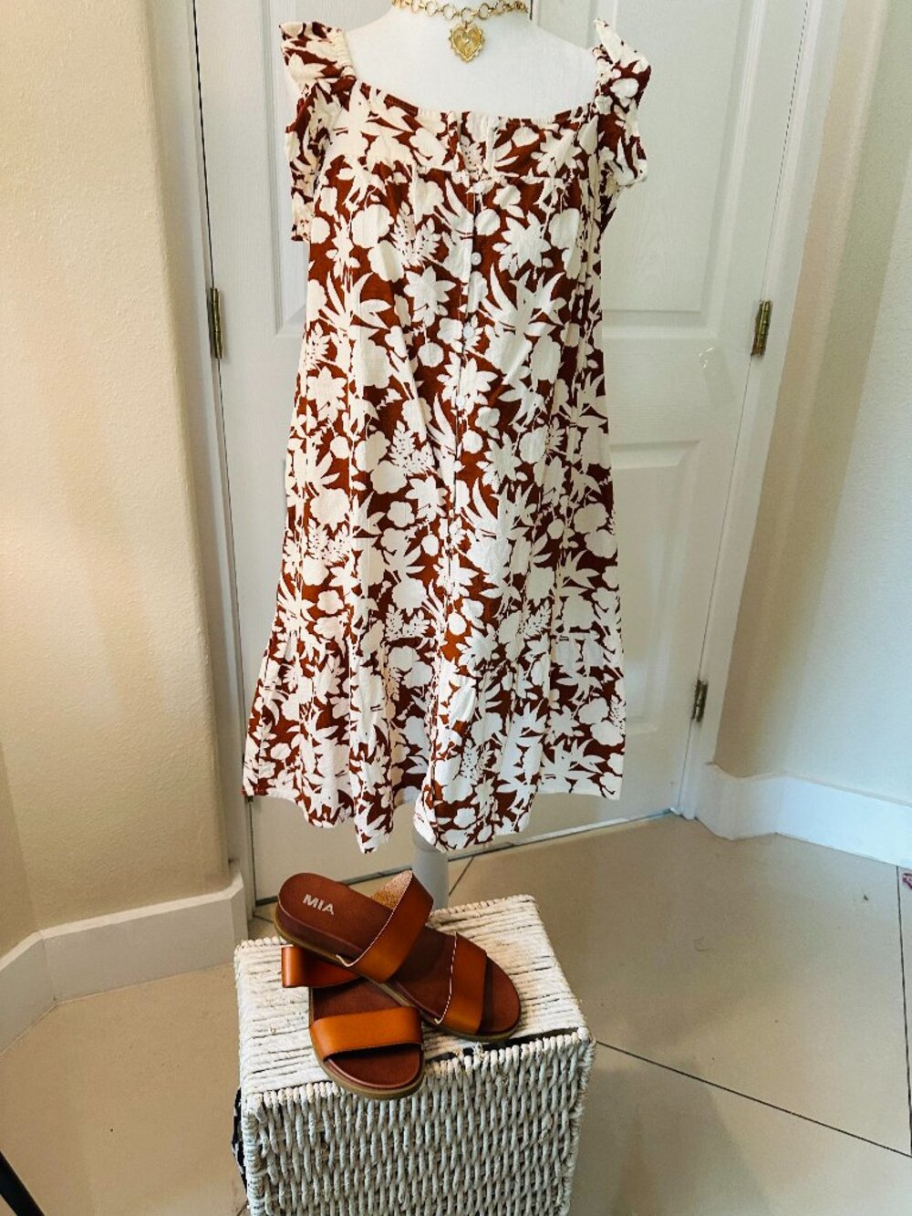 Boho Terracotta Ultimate Vacation Dress WITH pockets - Universal Thread - Size